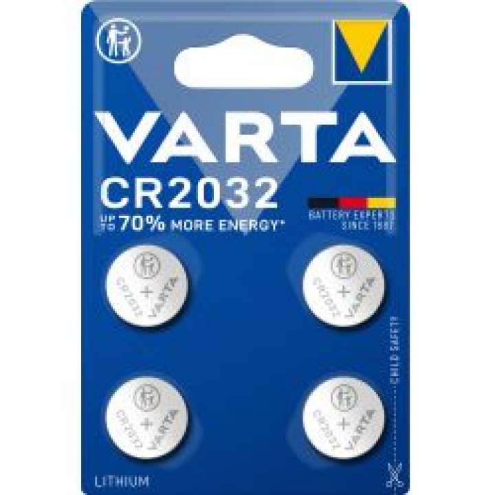 Priser på Varta Cr2032 Lithium Coin 4 Pack - Batteri