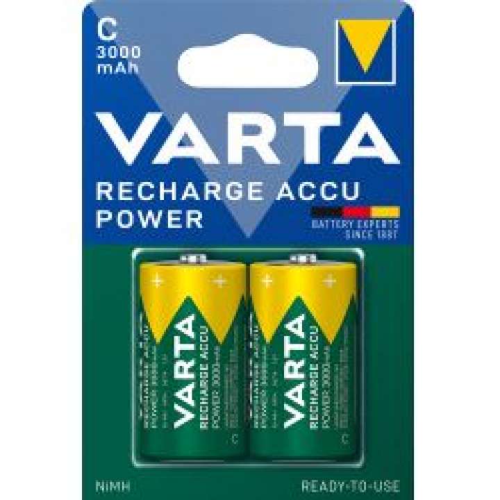 Priser på Varta Recharge Charge Accu Power C 3000mah 2 Pack - Batteri