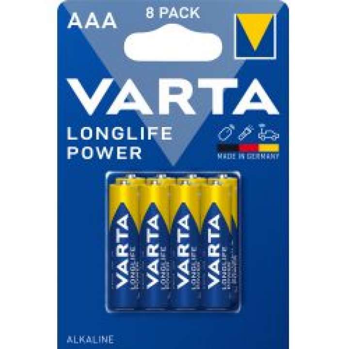 Priser på Varta Longlife Power Aaa 8 Pack - Batteri