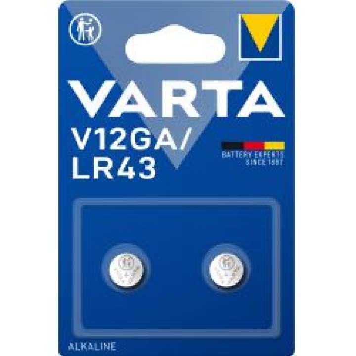 Priser på Varta V12ga/lr43 Alkaline 2 Pack - Batteri