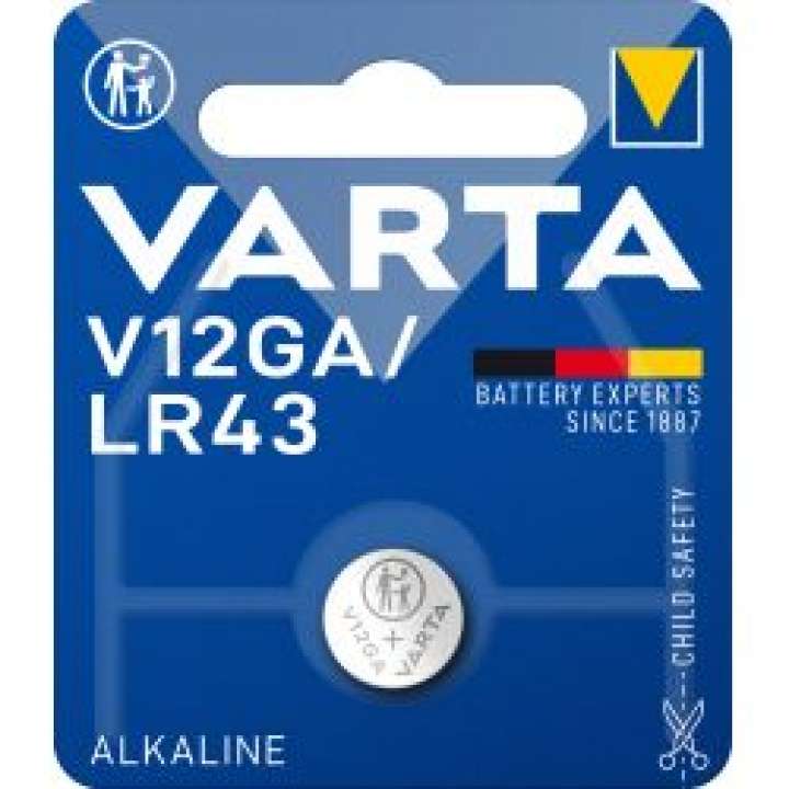 Priser på Varta V12ga/lr43 Alkaline 1 Pack - Batteri