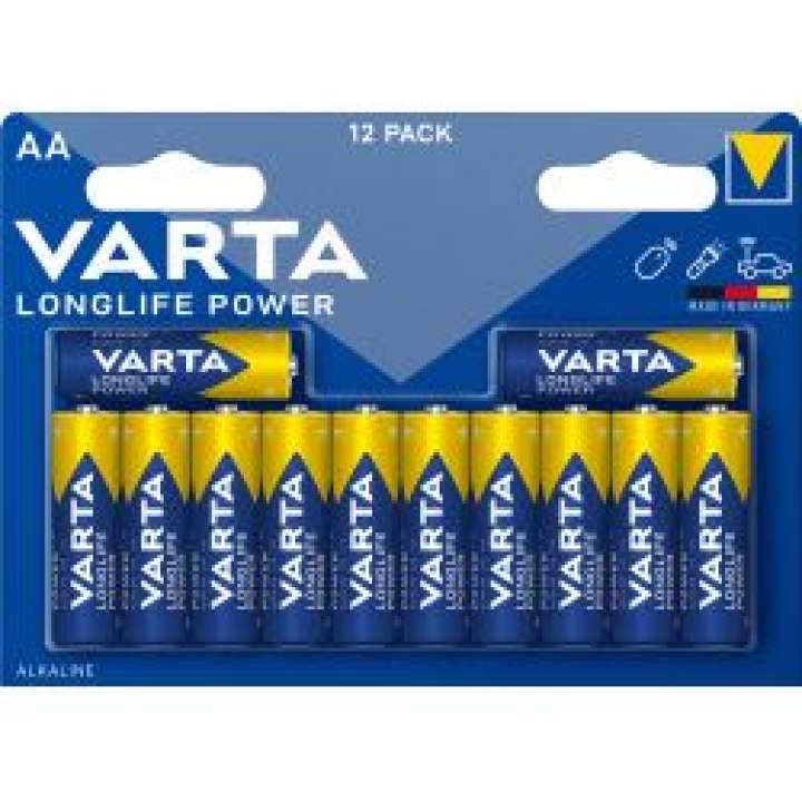 Priser på Varta Longlife Power Aa 12 Pack - Batteri