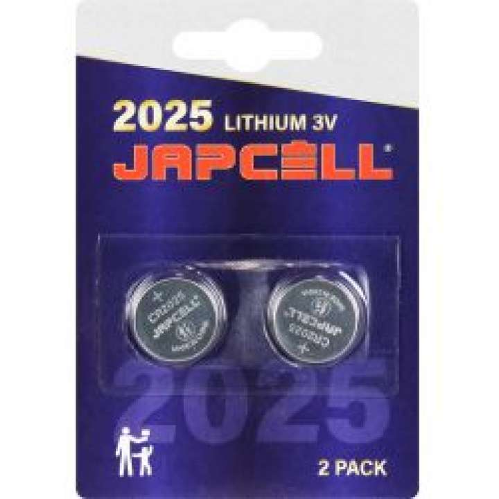 Priser på JAPCELL Lithium CR2025 Batteries - 2 pcs. pack - Batteri