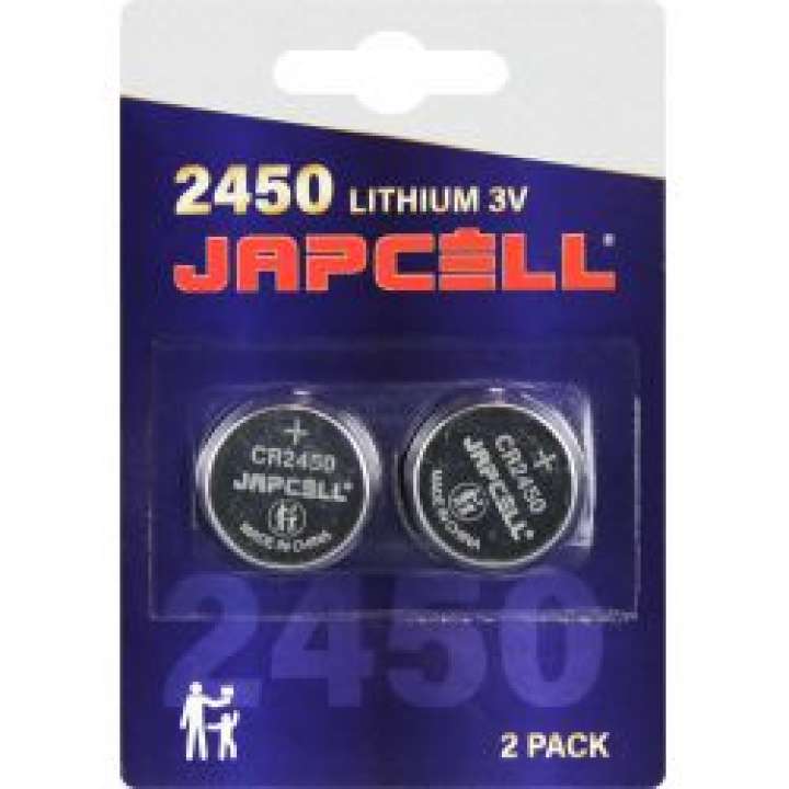 Priser på JAPCELL Lithium CR2450 Batteries - 2 pcs. pack - Batteri