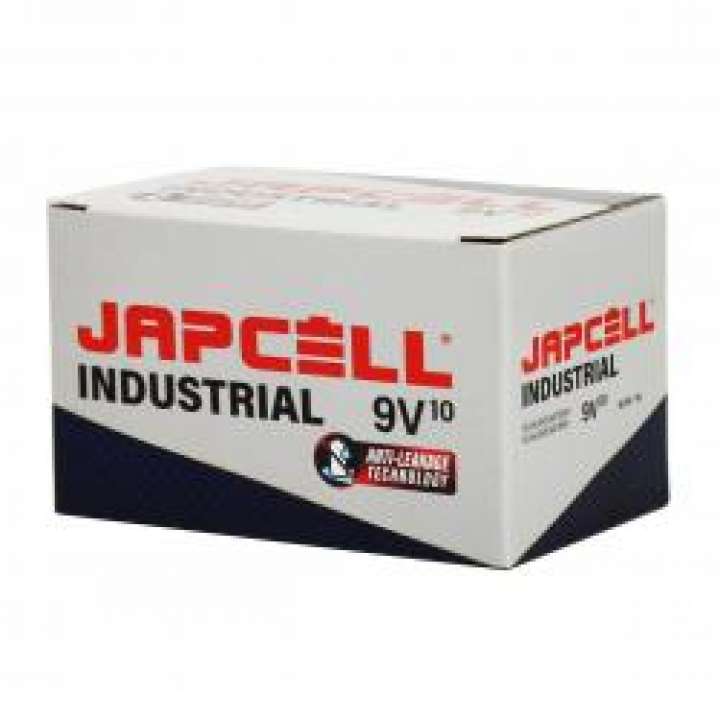 Priser på JAPCELL 9V / 6LR61 Industrial - 10 pcs. pack - Batteri