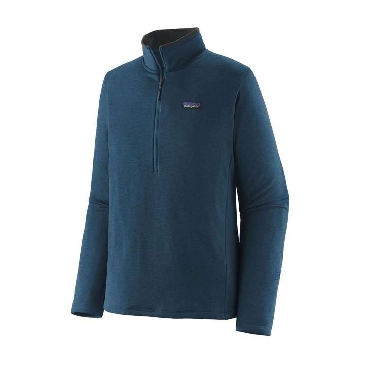 Priser på Patagonia Mens R1 Daily Zip Neck (Blå (LAGOM BLUE/TIDEPOOL BLUE X-DYE) Large)