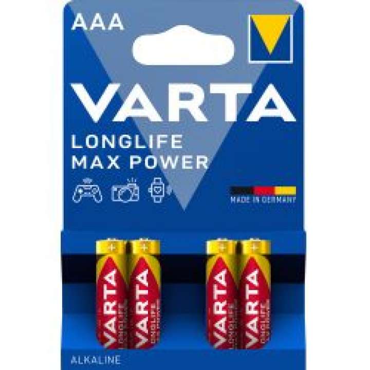 Priser på Varta Longlife Max Power Aaa 4 Pack (b) - Batteri