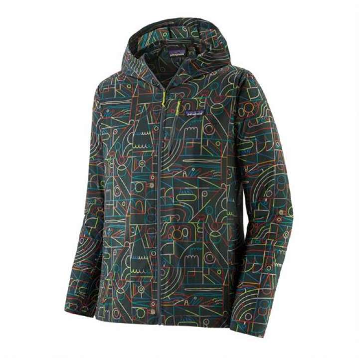 Priser på Patagonia Mens Houdini Jacket, Lose Yourself Outline / Nouveau Green