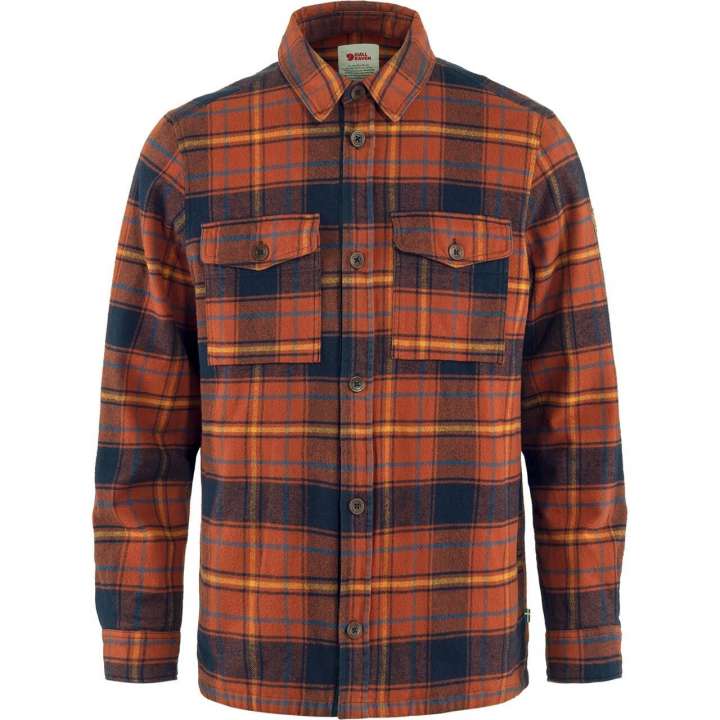 Priser på Fjällräven Mens Övik Lite Padded Shirt (Orange (AUTUMN LEAF-DARK NAVY/215-555) XX-large)