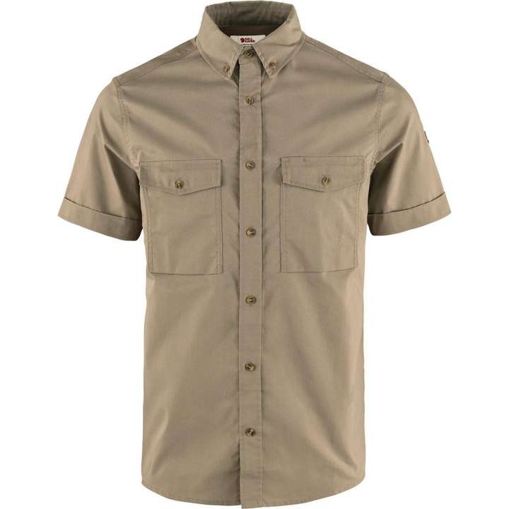 Priser på Fjällräven Mens Övik Air Stretch S/S Shirt (Brun (SUEDE BROWN/244) Medium)