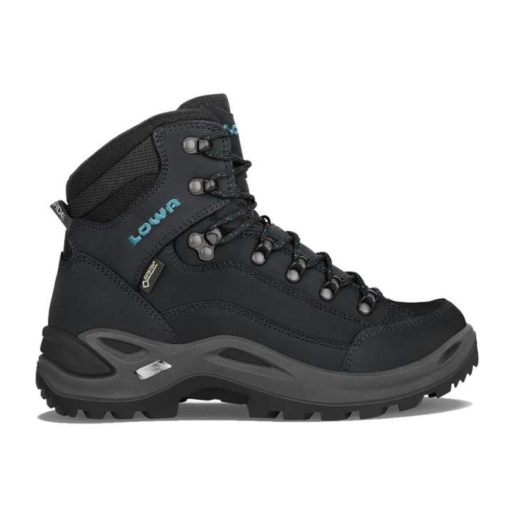 Priser på Lowa Womens Renegade GTX Mid Wide (Grå (ASPHALT/TURQUOISE) 41)