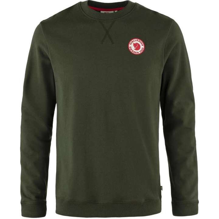 Priser på Fjällräven Mens 1960 Logo Badge Sweater (Grøn (DEEP FOREST/662) Small)