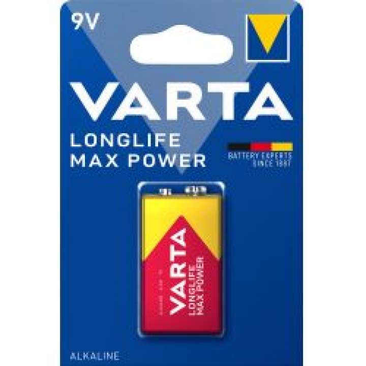 Priser på Varta Longlife Max Power 9v 1 Pack (b) - Batteri