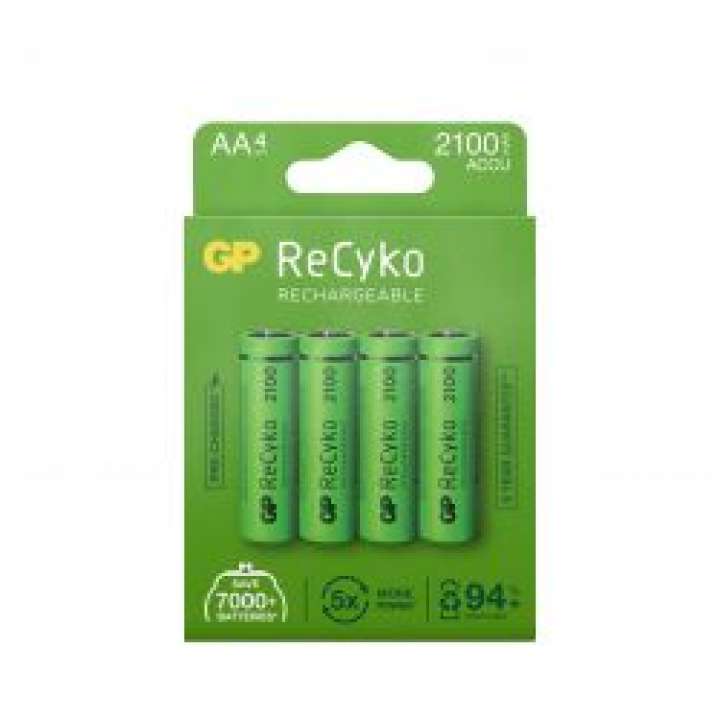 Priser på GP Lighting Gp Recyko Nimh 2100mah Aa 4 Pack (pb) - Batteri