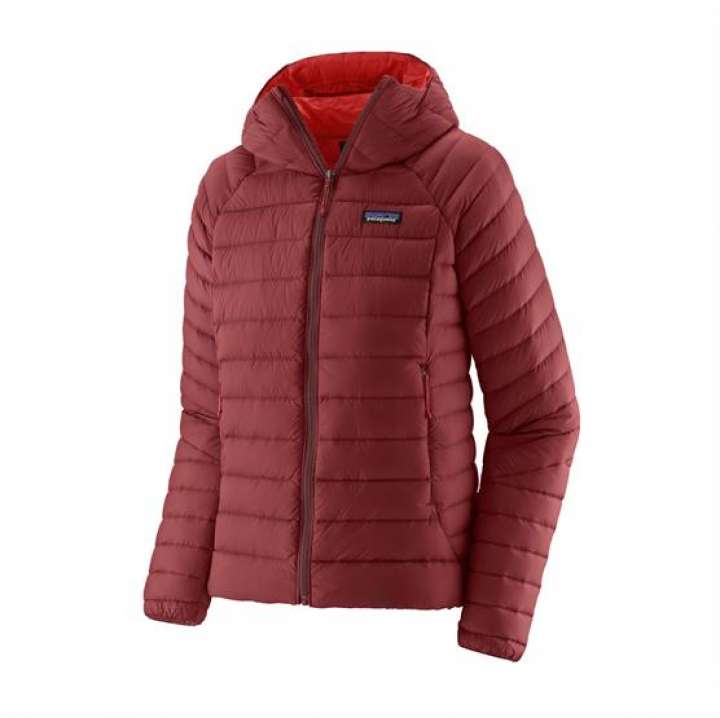 Priser på Patagonia Womens Down Sweater Hoody, Oxide Red