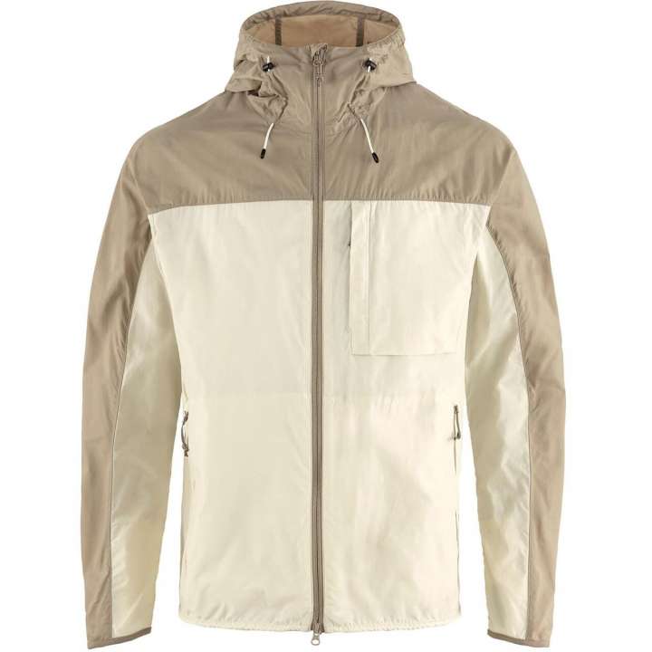 Priser på Fjällräven Mens High Coast Wind Jacket (Hvid (CHALK WHITE-FOSSIL/113-118) Large)