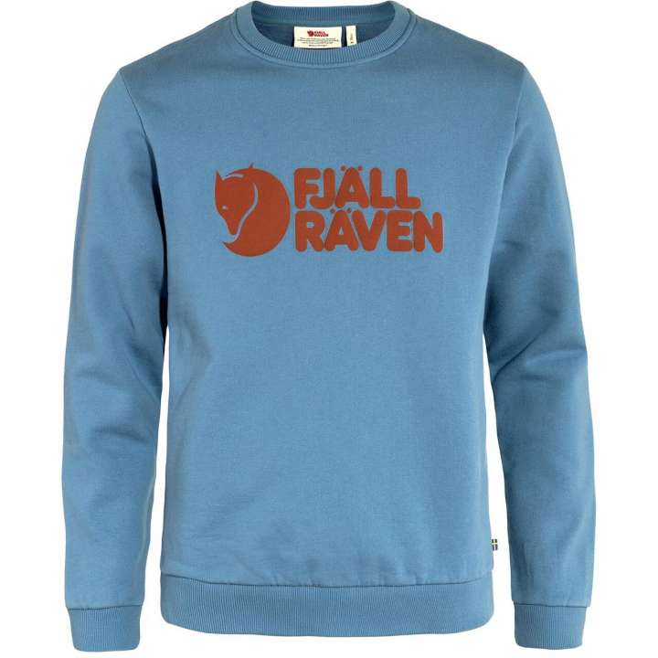 Priser på Fjällräven Mens Fjällräven Logo Sweater (Blå (DAWN BLUE/543) Small)