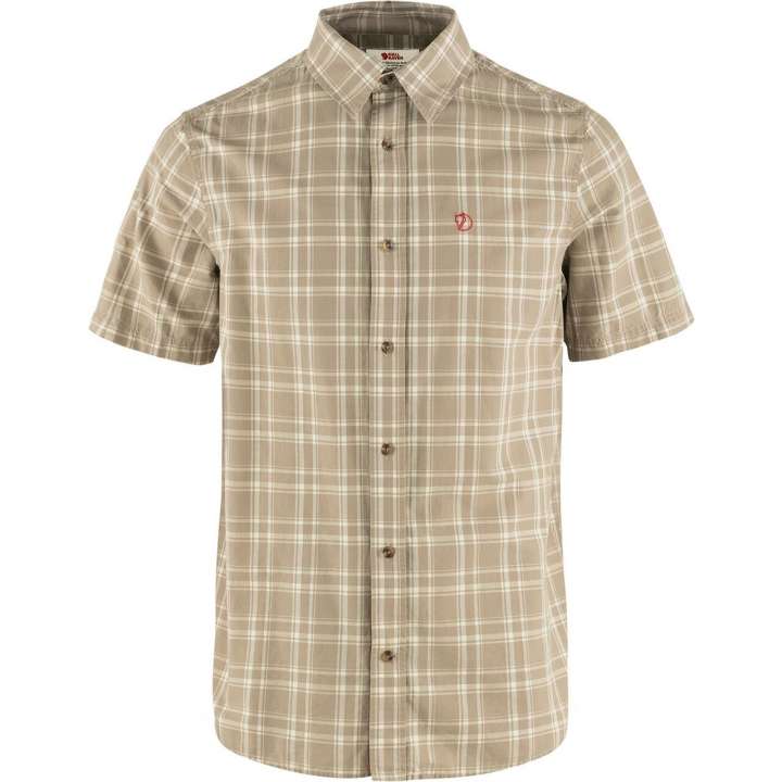 Priser på Fjällräven Mens Övik Lite Shirt S/S (Hvid (FOSSIL-CHALK ROSE/118-302) X-large)