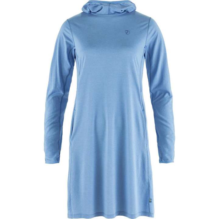 Priser på Fjällräven Womens Abisko Sun-hoodie Dress (Blå (ULTRAMARINE/537) Small)