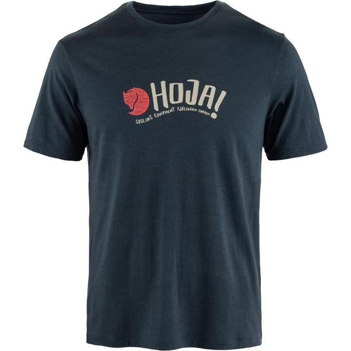 Priser på Fjällräven Mens Hoja Wool T-shirt (Blå (DARK NAVY/555) Large)