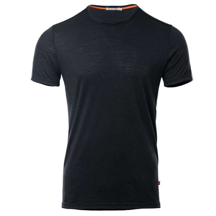 Priser på Aclima Mens Lightwool T-shirt Round Neck (Sort (JET BLACK) Large)