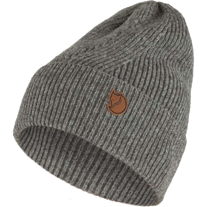 Priser på Fjällräven Directional Rib Beanie (Grå (GREY/020) One size)