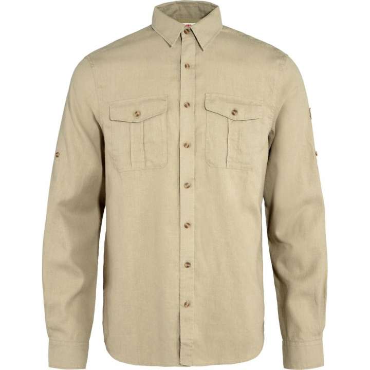 Priser på Fjällräven Mens Övik Travel Shirt L/S (Beige (SAND STONE/195) Medium)