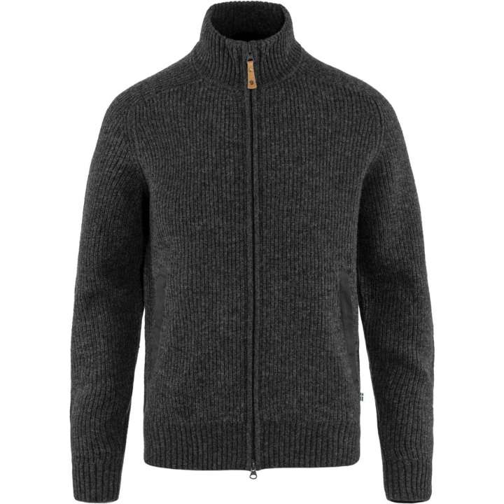 Priser på Fjällräven Mens Övik Zip Cardigan Knit (Grå (DARK GREY/030) X-small)