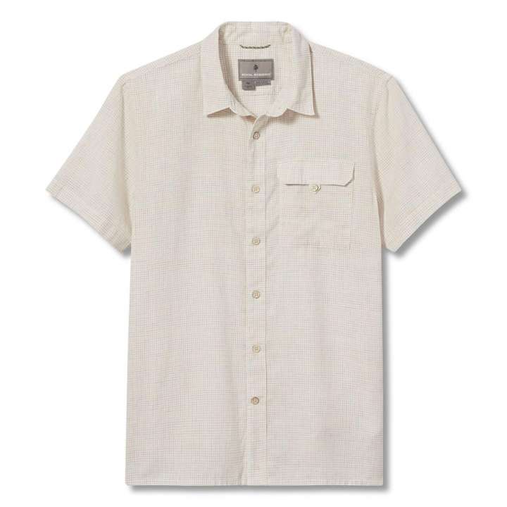 Priser på Royal Robbins Mens Hempline Spaced S/S (Blå (MTN SPRING) Medium)