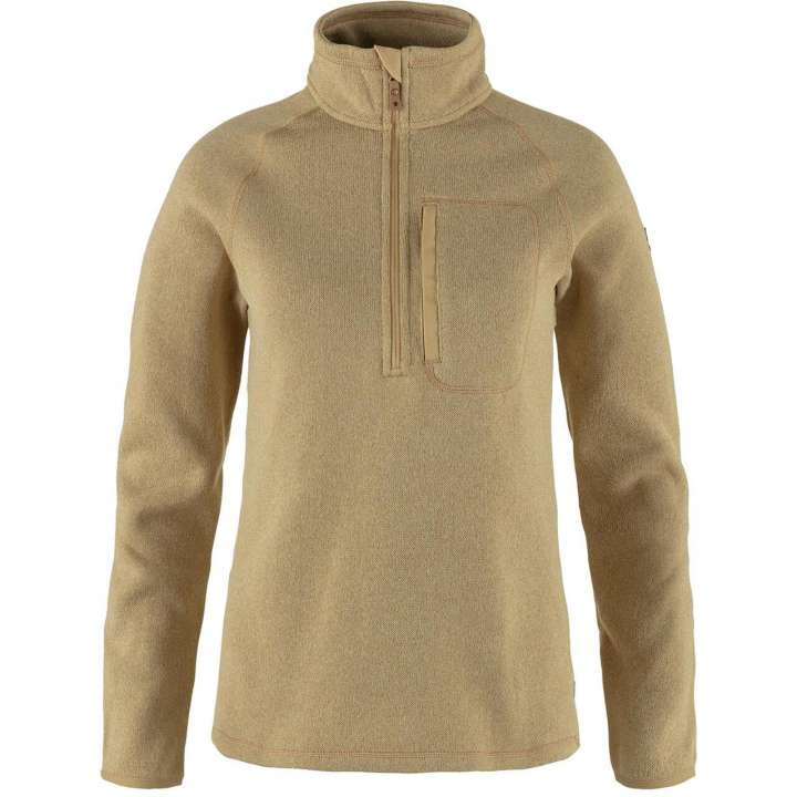 Priser på Fjällräven Womens Övik Fleece Half Zip (Beige (DUNE BEIGE/196) XX-small)