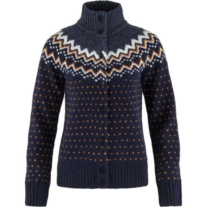 Priser på Fjällräven Womens Övik Knit Cardigan (Blå (DARK NAVY/555) X-large)