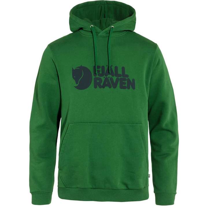 Priser på Fjällräven Mens Fjällräven Logo Hoodie (Grøn (PALM GREEN/678) X-small)