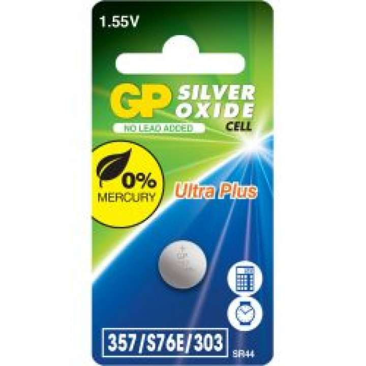 Priser på Gp Battery Silver Oxide 357f/s76e/303/sr44w/sr44 1-pack