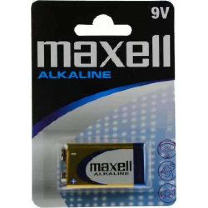 Priser på Maxell Battery, 9v / 6lr61, Alkaline, 1-pack - Batteri